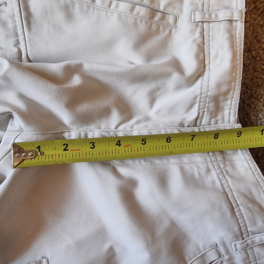 Liz Claiborne y2k vintage cream/beige Michaela cargo pants size 8P - Picture 9 of 13